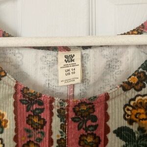 Lucy and Yak mini corduroy dress size US 10